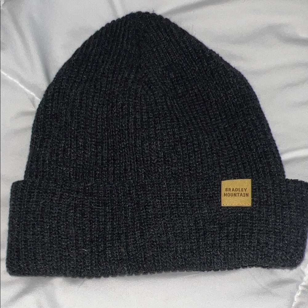 Bradley Mountain Black Knit Beanie